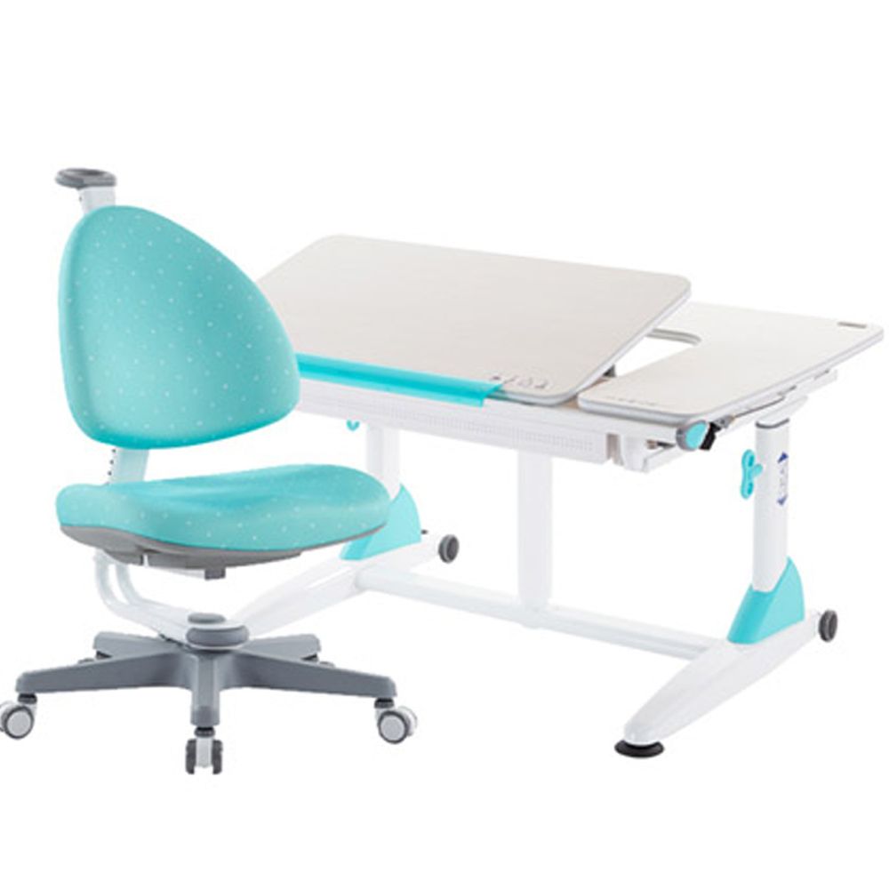 大將作 kid2youth - G6 Plus-XS成長桌椅組(含BABO椅)/兒童書桌椅-湖水綠 (桌面尺寸寬101x長76cm)