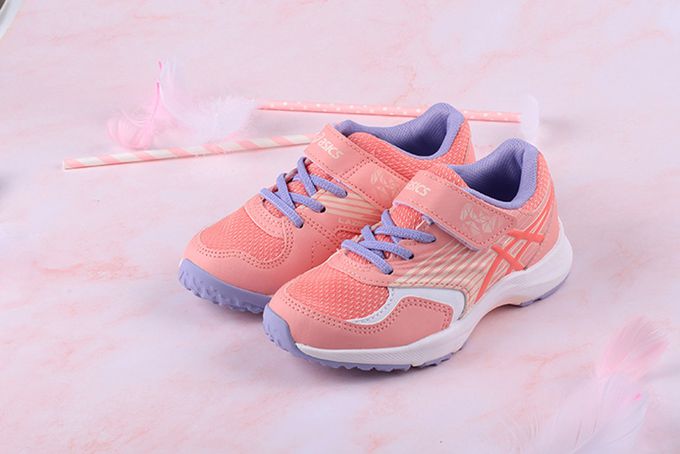 asics 亞瑟士 - LAZERBEAM踊動粉紫兒童機能運動鞋