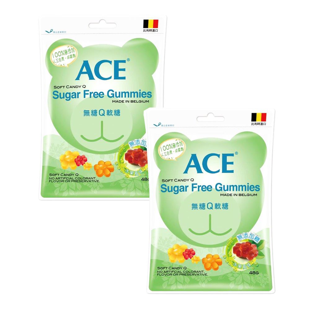 ACE - 無糖Q軟糖*2-48g/袋