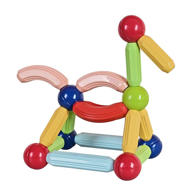 風車圖書 - 可愛動物-FOOD超人幼幼益智磁力棒