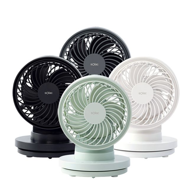 Solac - 夏日組合 專業吹風機  粉+充電小桌扇 限定薄荷綠
