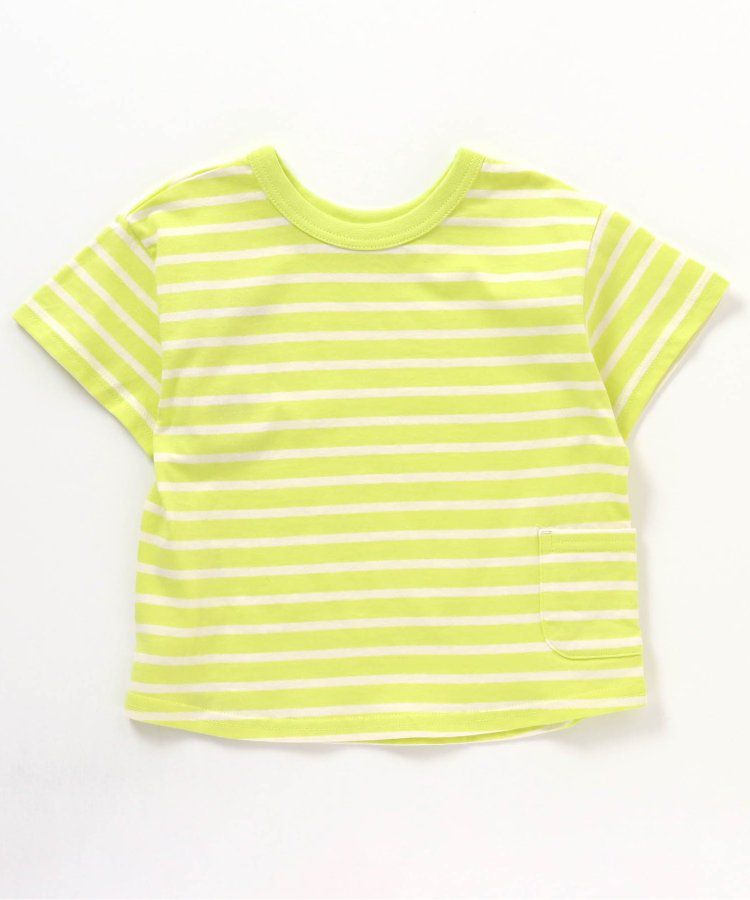 日本 BREEZE - 正反OK！圓領印花短袖上衣-線性-黑