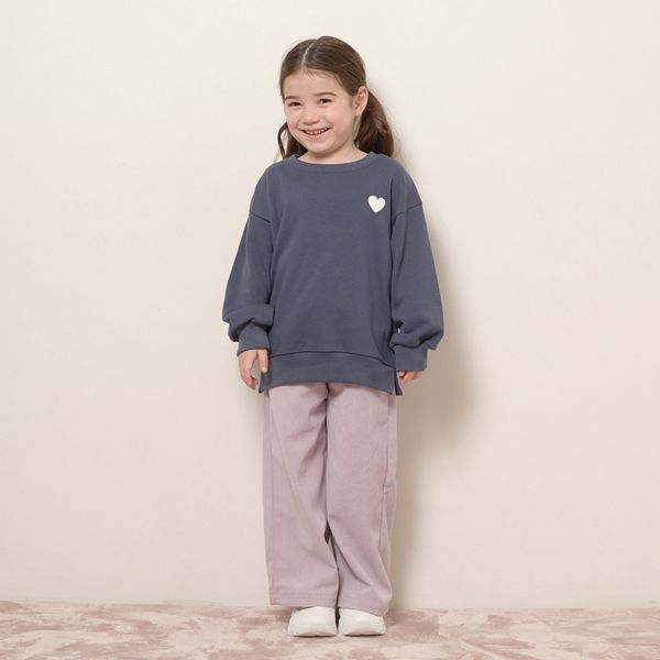 日本 Lycee mine - 小蝴蝶結燈芯絨寬版長褲-摩卡