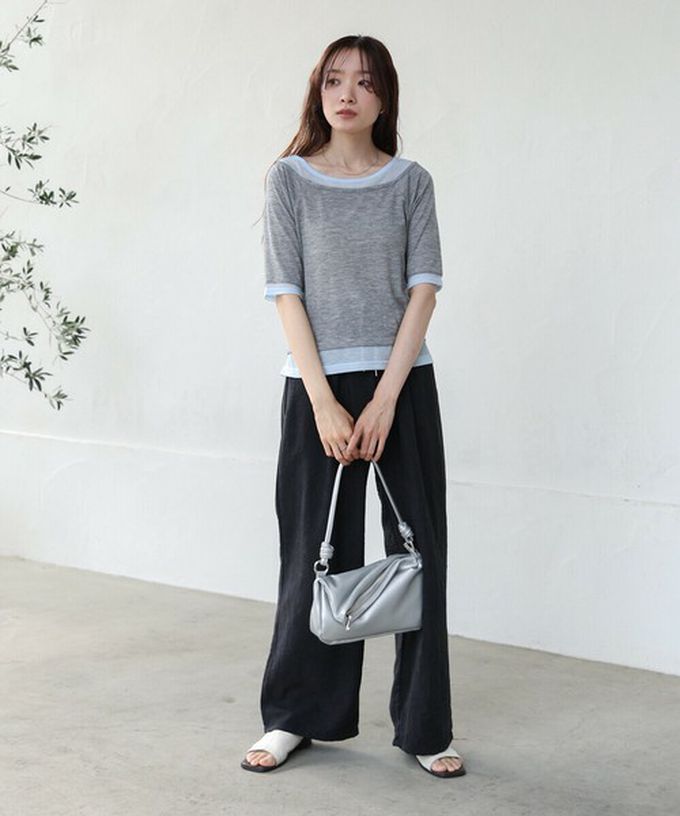 日本 Bab - 2way軟質拉鍊造型手提/側背包-象牙白