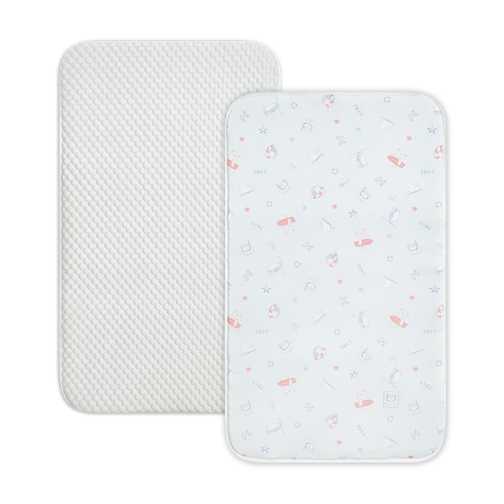 夏日假期床邊床涼感透氣床墊(寶寶床墊 透氣床墊 睡眠墊 嬰兒床墊)-薄荷綠