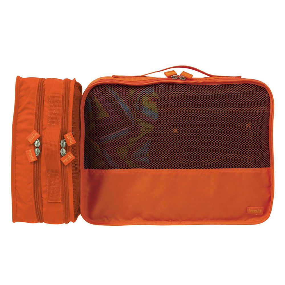 澳洲 Lapoche - 立體旅行衣物收納包-橘色 (小)