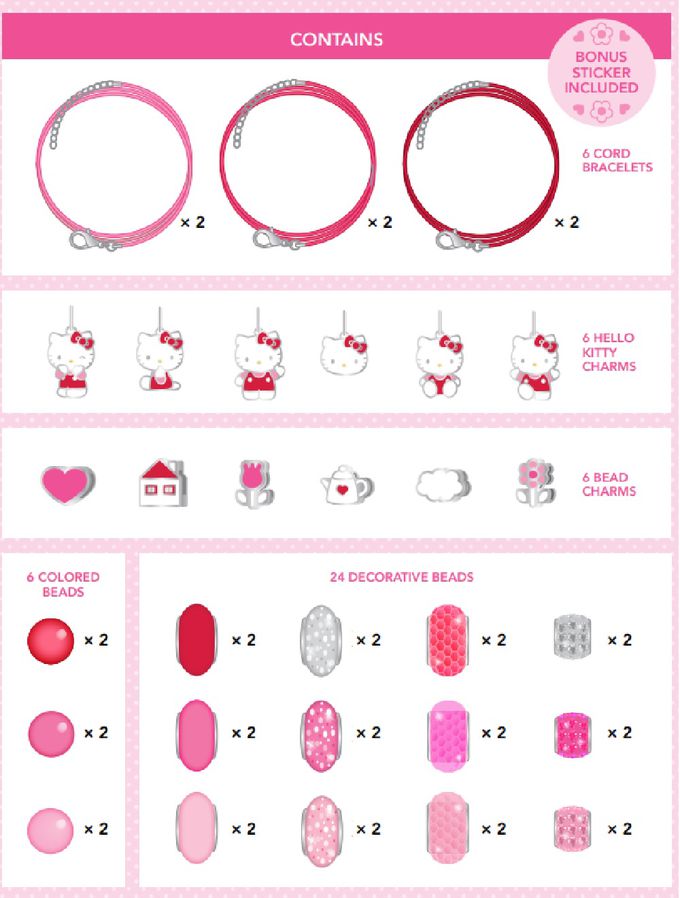 Make It Real - 美麗夢工坊-Hello Kitty夢幻手鍊組