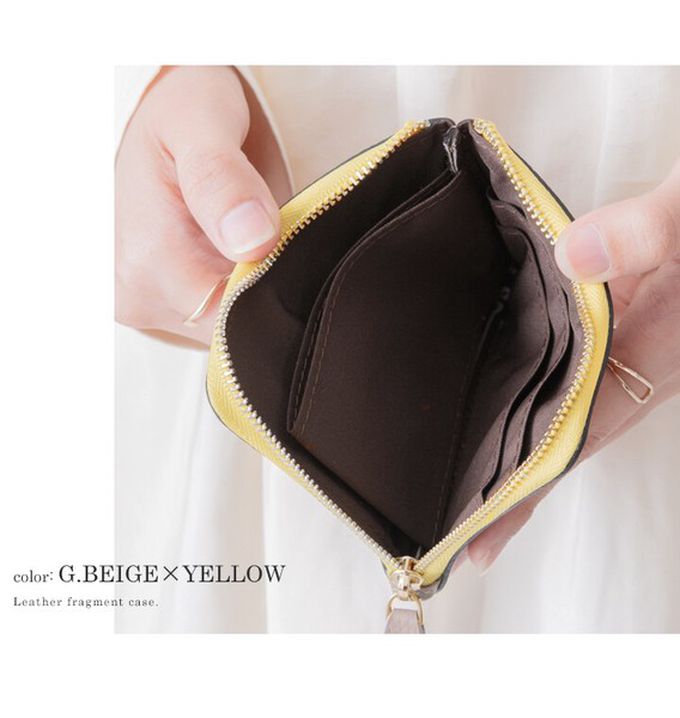 日本 LIZDAYS - 真皮迷你超輕巧拉鍊短夾-鮭魚粉 (11x9.5x1.5cm)