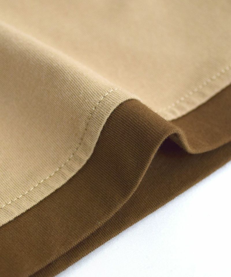 日本 zootie - 涼感機能 圓領洛肩印花短T-卡其