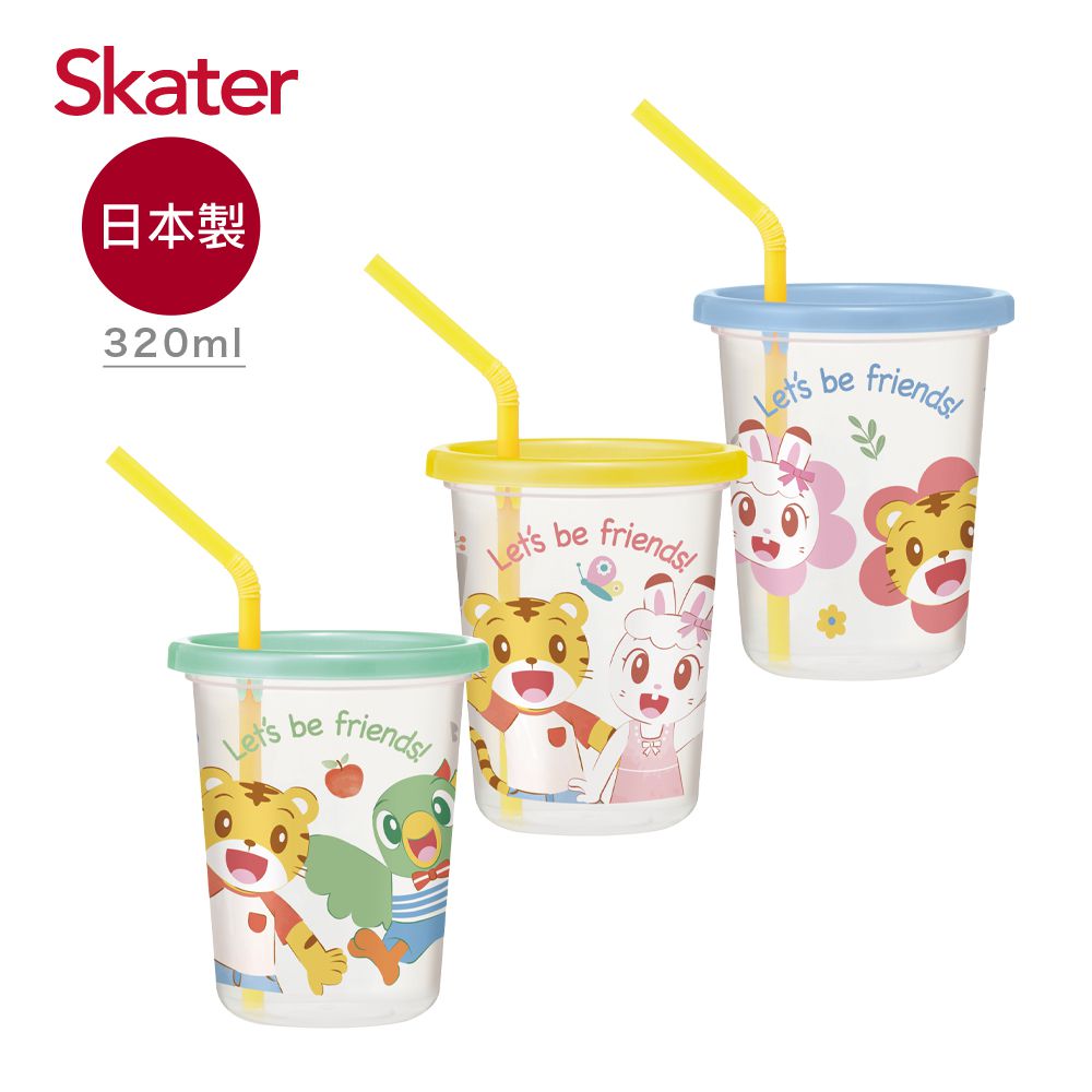 日本 SKATER - 日本製3入水杯(320ml)-巧虎Friends