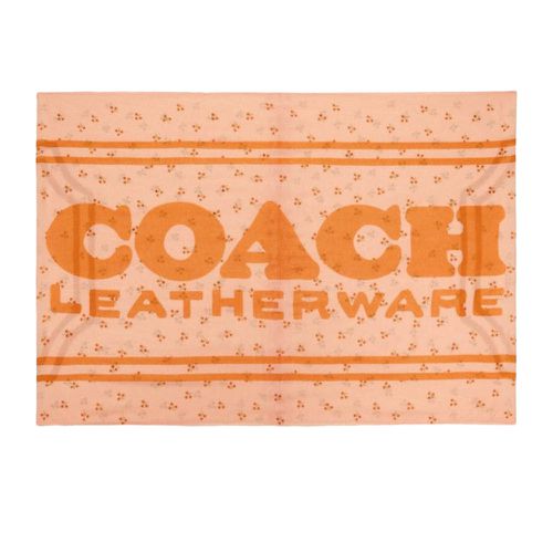 COACH - 字母LOGO印花圍巾 (桔色)