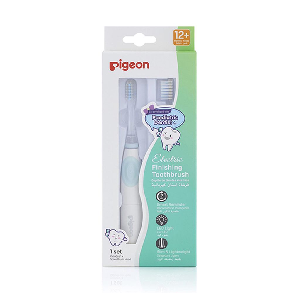 貝親 Pigeon - 寶寶專用電動牙刷(直刷頭)-12個月以上適用