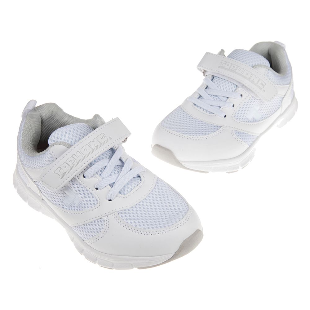 TOPUONE - 純白色透氣網布兒童運動鞋
