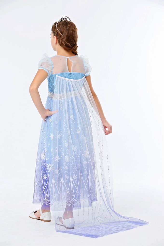 love, charlotte - 漸變色冰雪公主洋裝+長披風-洋裝, 可拆式披風