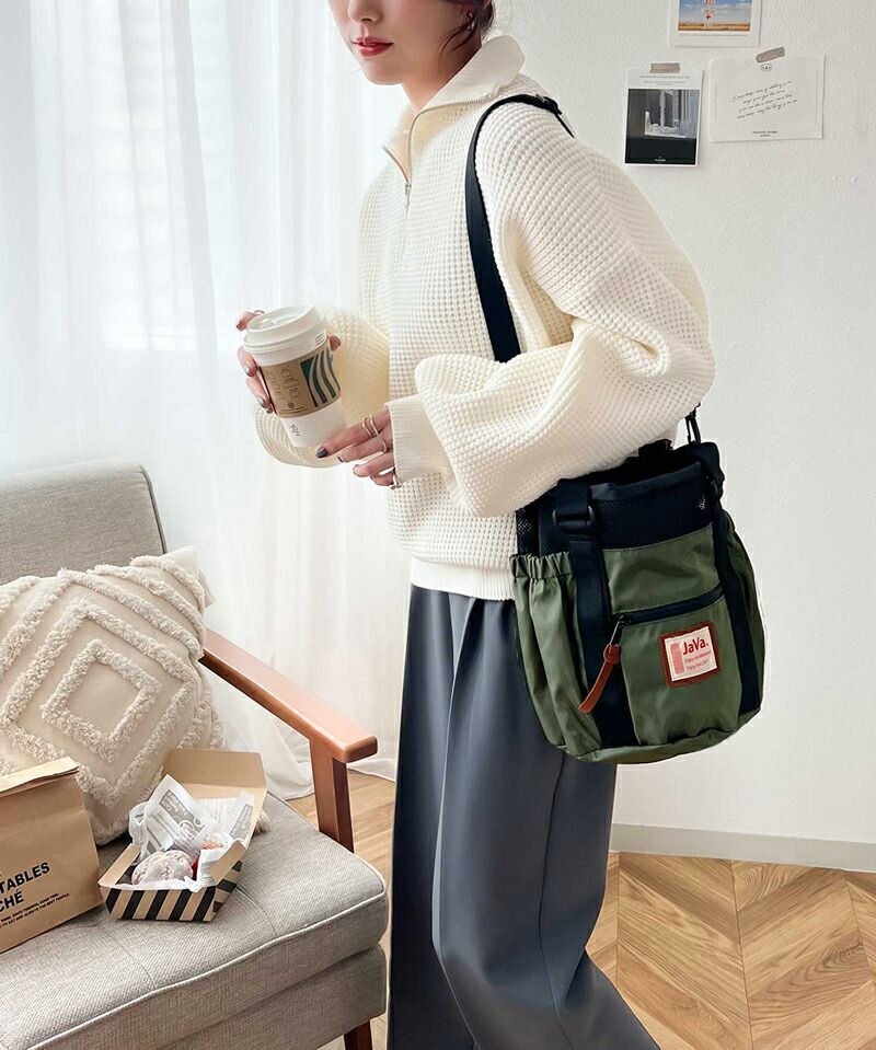 日本 Classical Elf - 2WAY美式休閒抽繩水桶包-豹紋