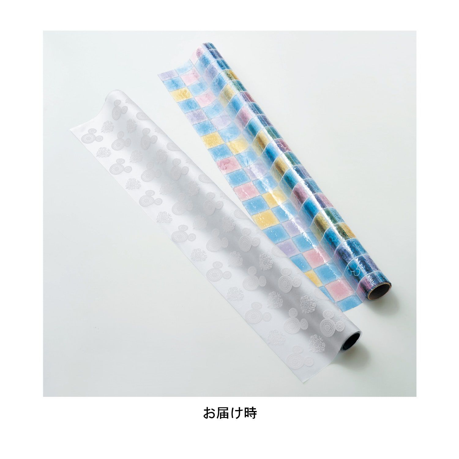 日本千趣會 - 迪士尼 日本製 99%抗UV光影窗貼(靜電式)-米奇馬賽克 (92×90cm*2枚)