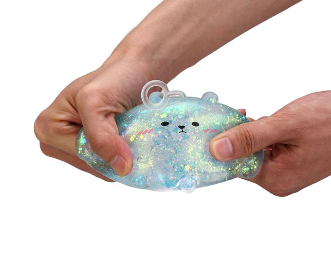 樂彩森林 - 療癒捏捏樂-麥芽糖布丁熊-1入(顏色隨機)