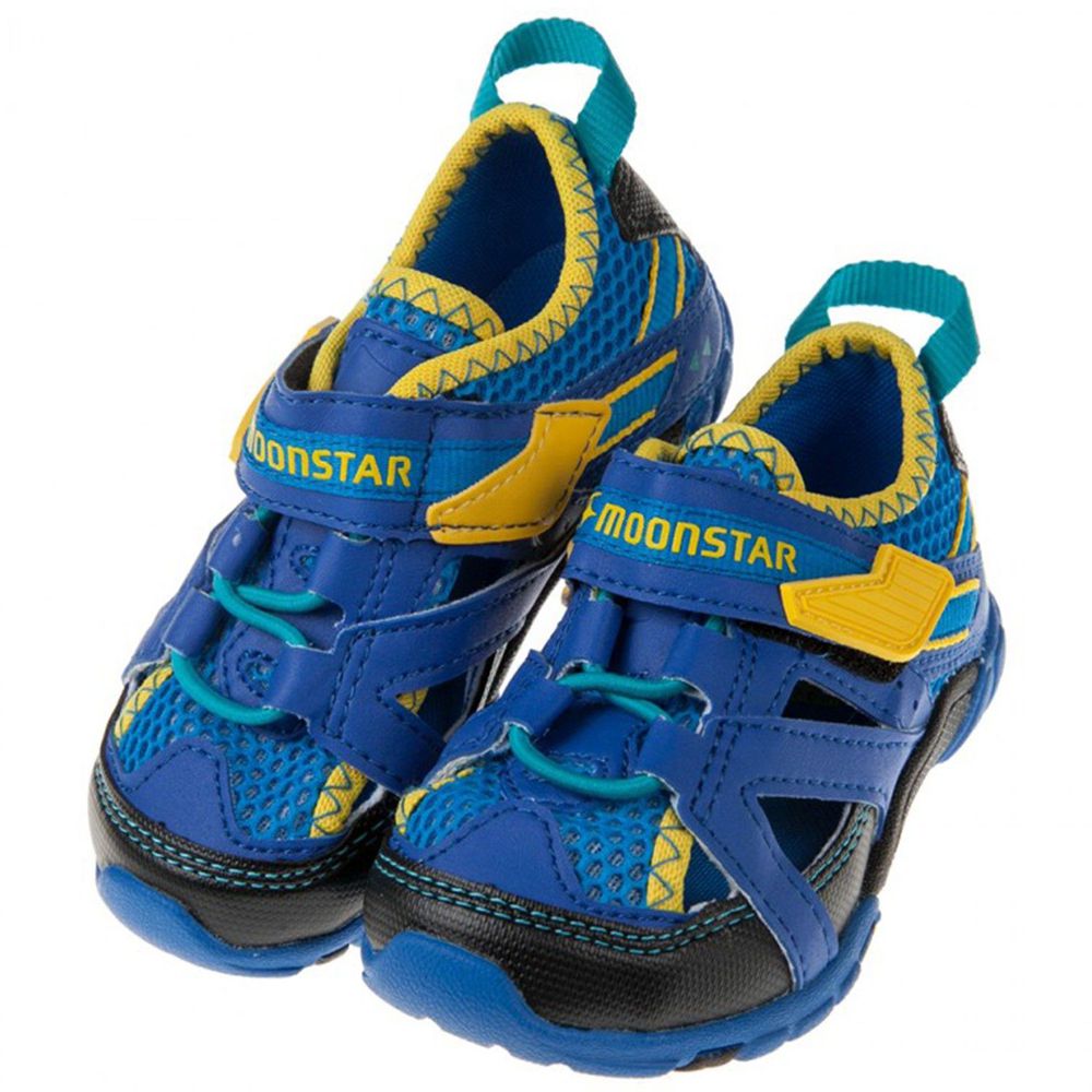Moonstar日本月星 - 藍色極通風透氣兒童機能運動鞋