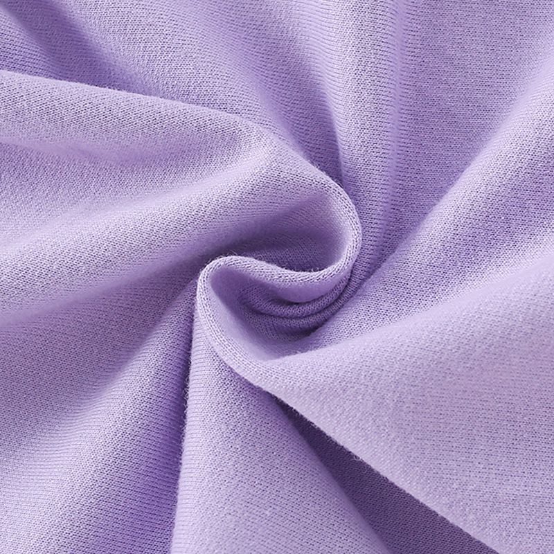 圓領長袖束口上衣-繽紛獨角獸-紫色