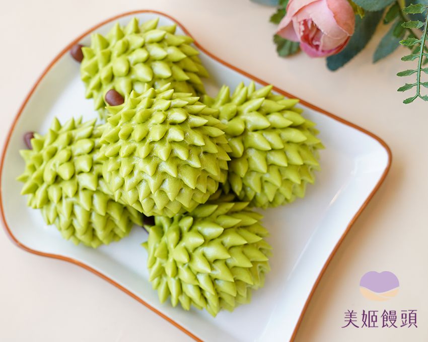 美姬饅頭 - 榴槤鮮乳造型奶黃包 (6入)-45g