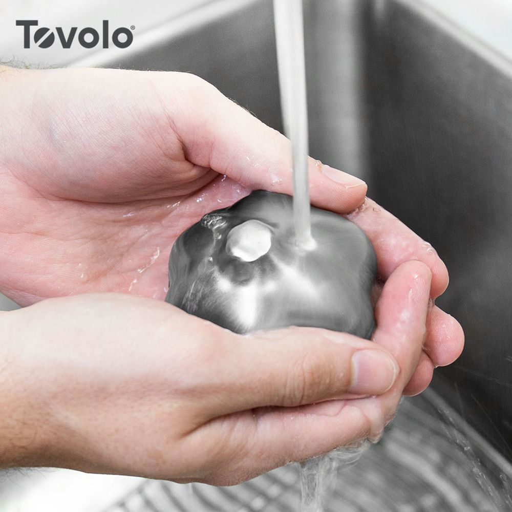 美國 Tovolo - 廚房用大蒜造型不鏽鋼去味皂