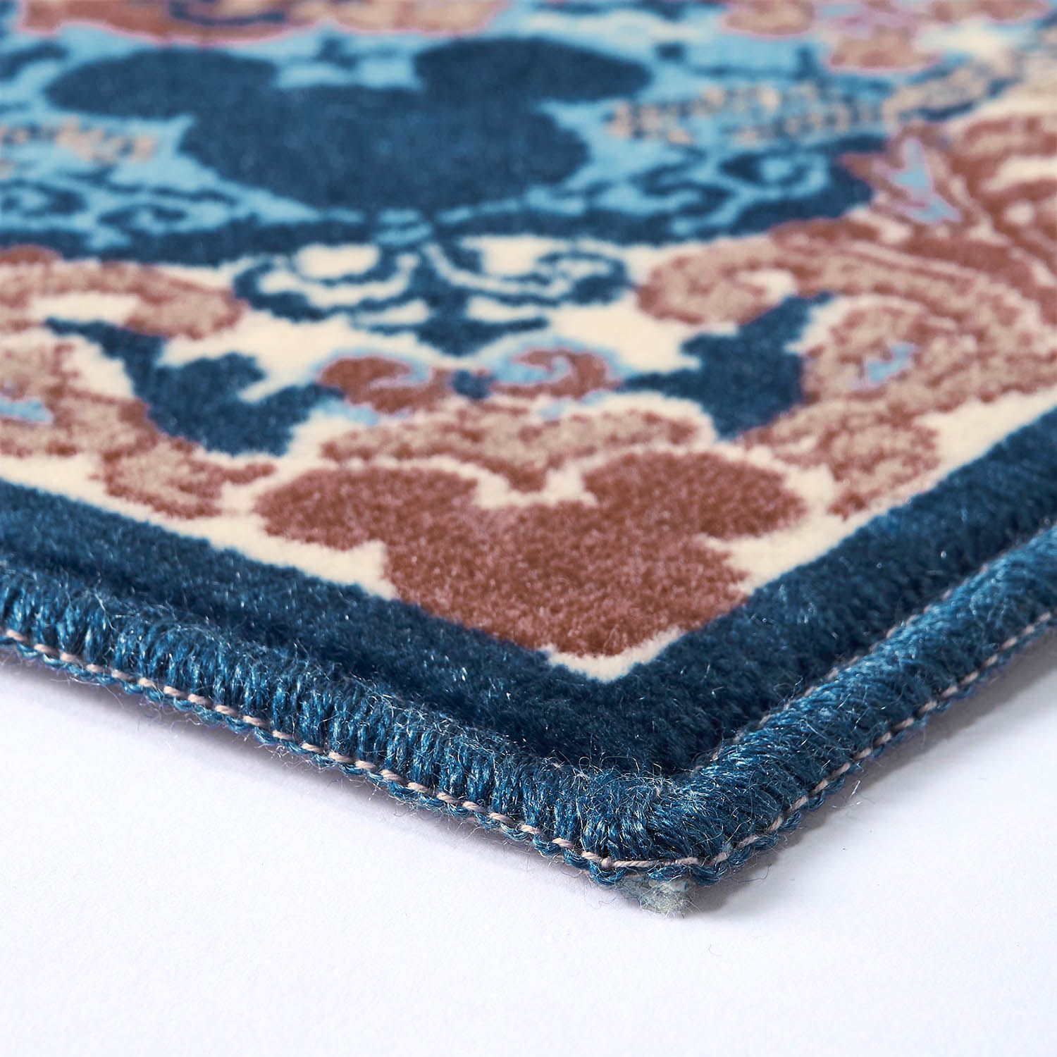 日本千趣會 - 迪士尼 日本製 腳踏墊(玄關/房門)-歐式古典-水藍色系