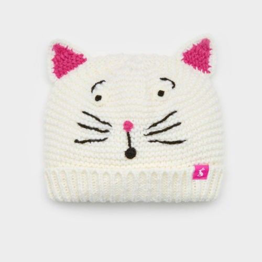 英國 JOULES - 造型保暖毛帽-貓咪