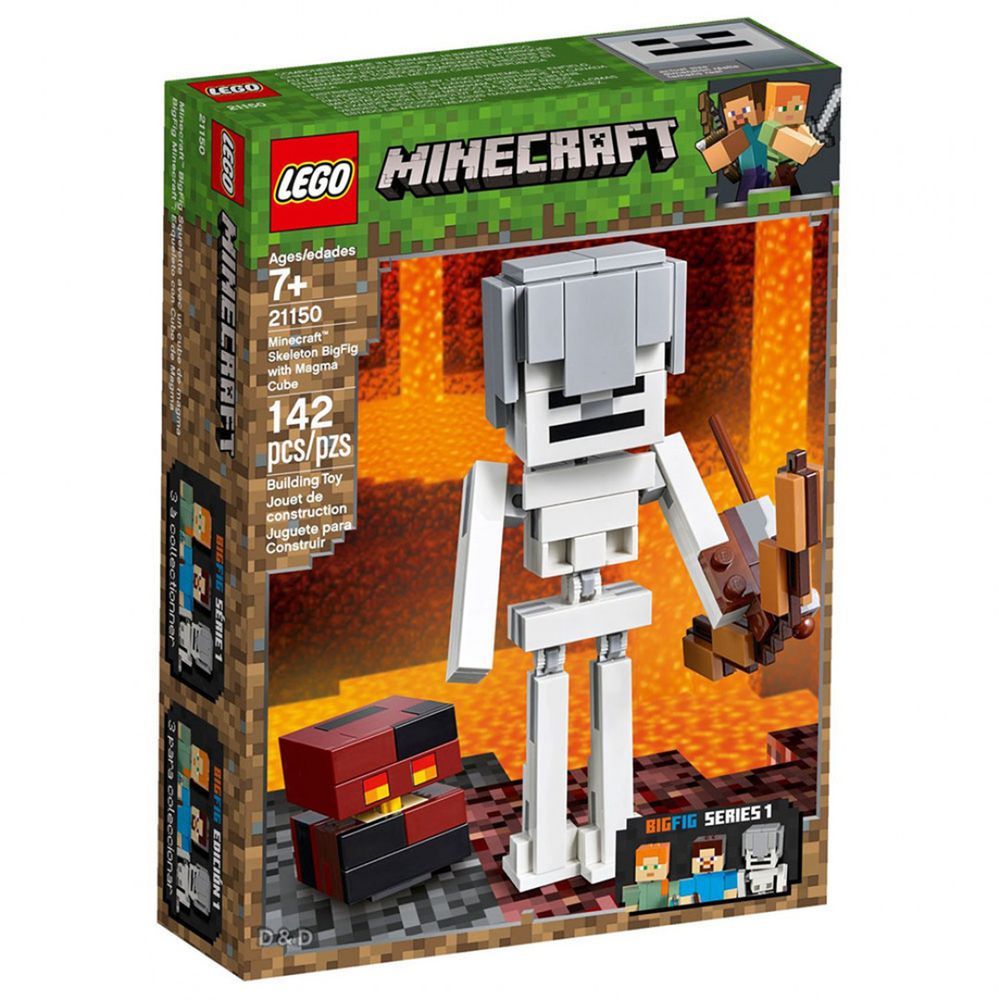 樂高 Minecraft Micro World 系列 - Minecraft™ Skeleton BigFig with Magma Cube 21150-142pcs