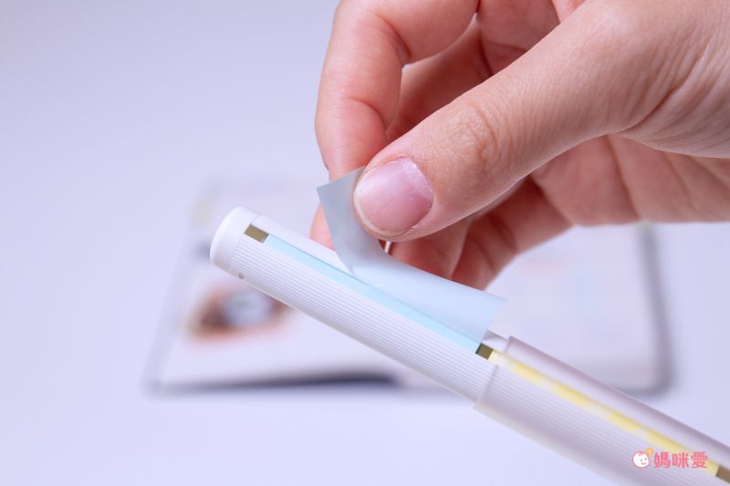 日本文具 Kanmido - LITTRO 便攜筆式口紅便利貼-文青線條-灰