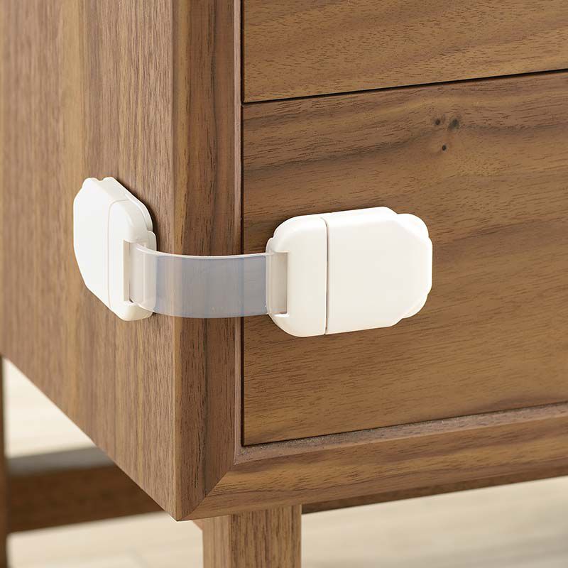 akachan honpo - 可拆式多用途安全防護鎖扣-迷你Ｓ (本體:16.4×4×1.2cm、膠帶:5cm)