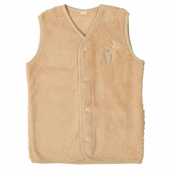 akachan honpo - 長版晚安背心-淺卡其色