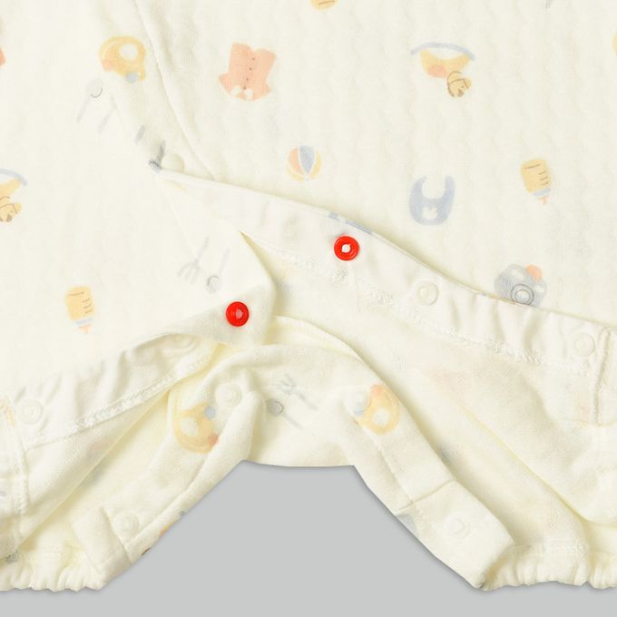 akachan honpo - 幼兒連身衣-玩具、小物-米白色