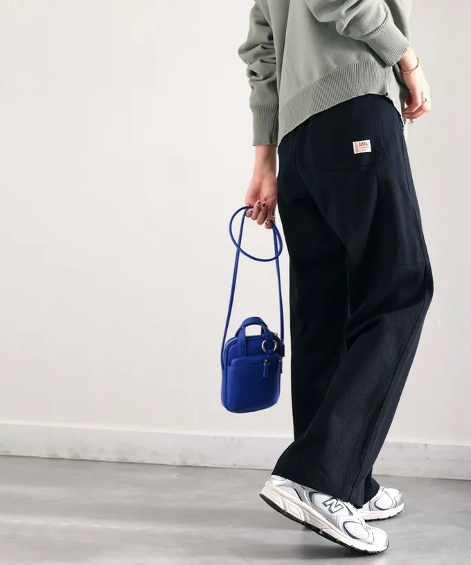 日本 Classical Elf - 超顯瘦厚磅百搭直筒褲-黑