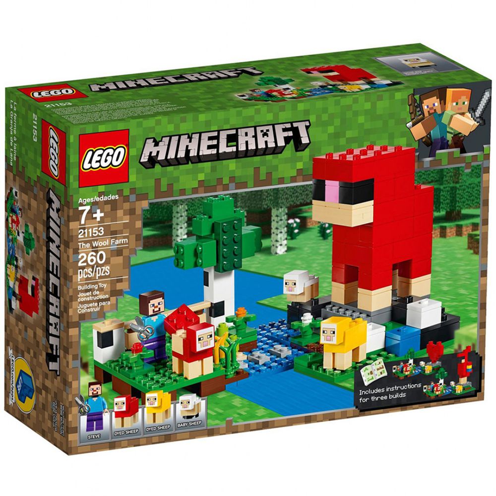 【新品】樂高Minecraft Micro World系列- The Wool Farm 21153-260pcs