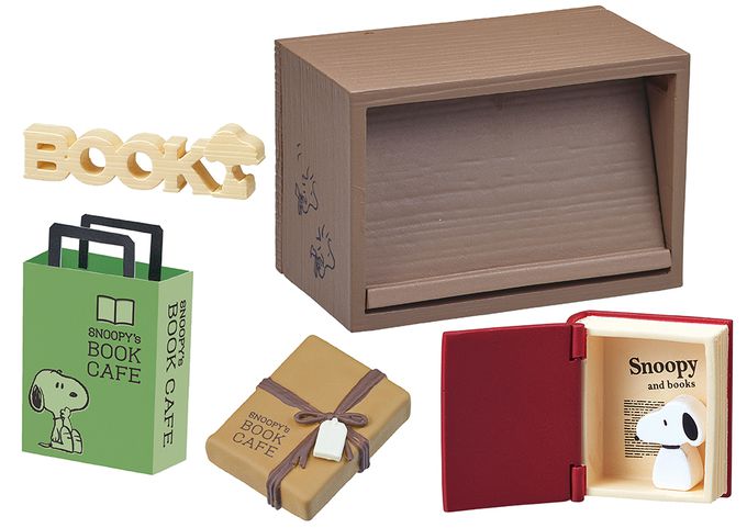 RE-MENT - SNOOPY系列 書店咖啡 Snoopy's BOOK CAFÉ 整組8種