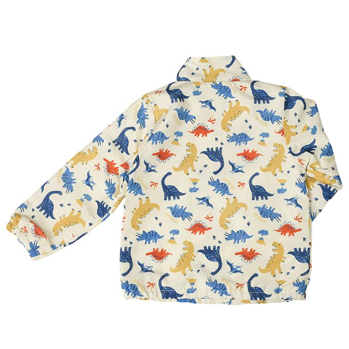 akachan honpo - 防風外套-恐龍-米白色