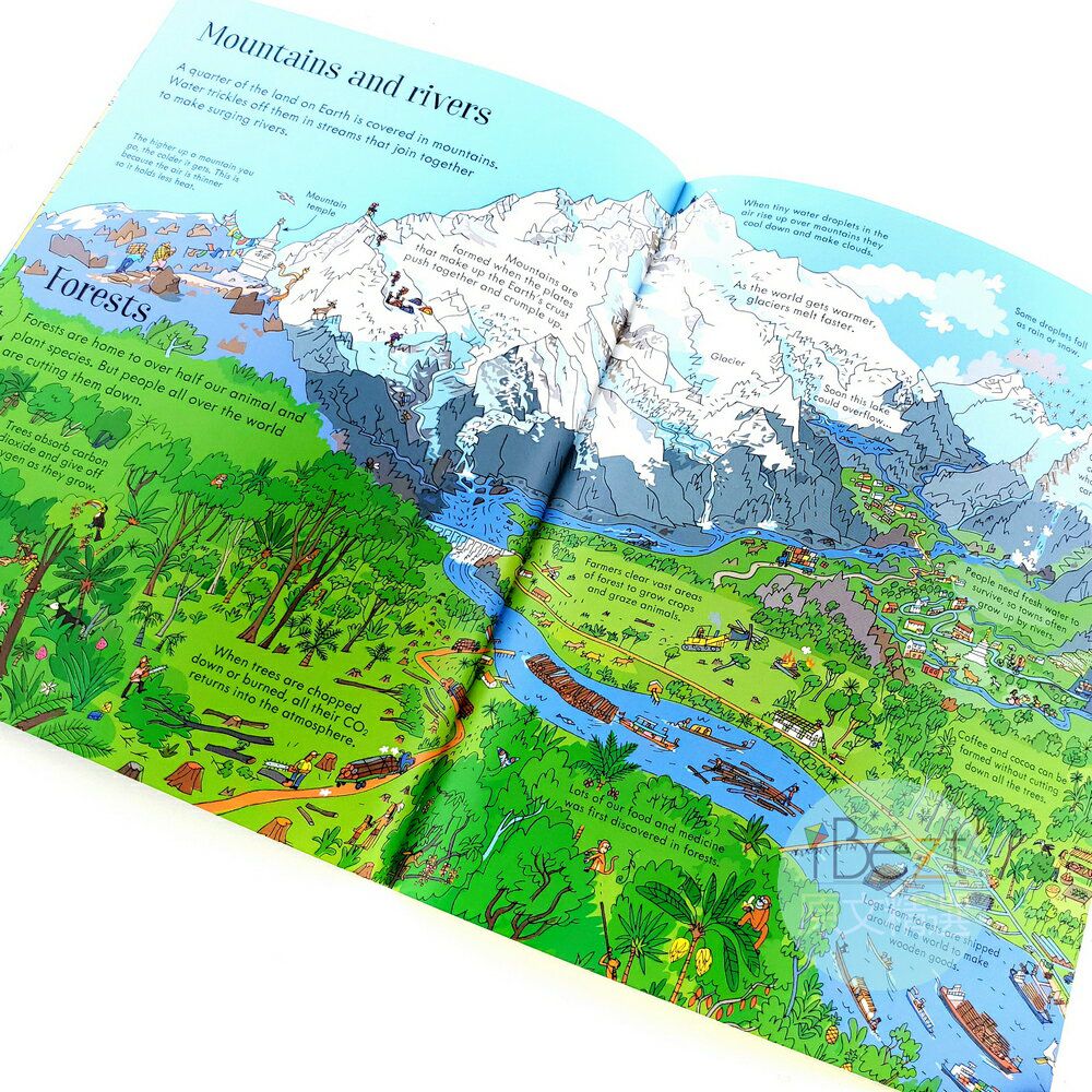 Usborne Book and Jigsaw Planet Earth 300片拼圖+知識讀本｜媽咪愛