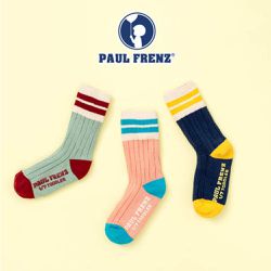 韓國 PAUL FRENZ - (3入組)韓製彈力中長筒襪-DARWIN