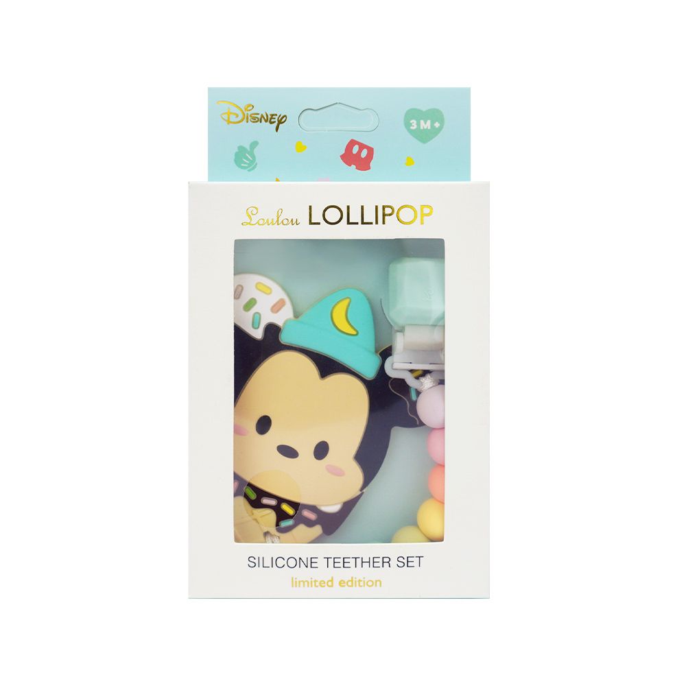 Loulou Lollipop - 迪士尼系列 固齒器組/奶嘴鍊夾-米奇