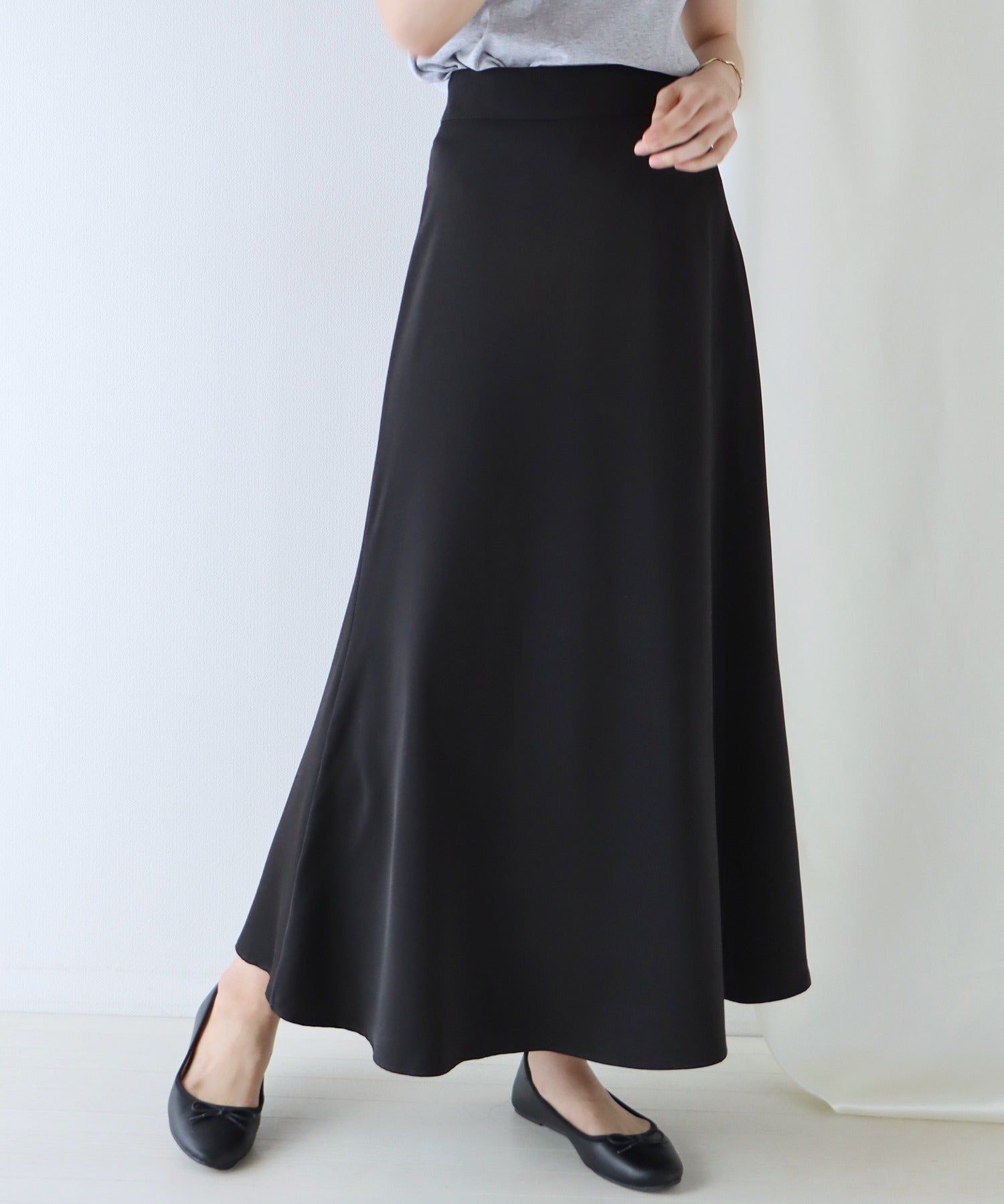 日本 BLUE EAST - [熱銷推薦] 甜美百搭修身剪裁長裙-果綠