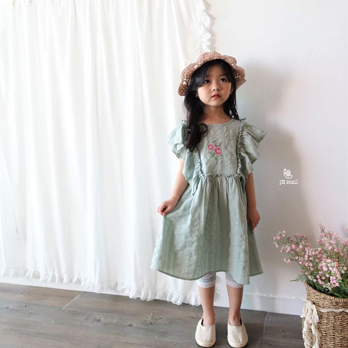 韓國 Jmsnail - 鬆緊腰蕾絲花邊裝飾內搭褲-麻灰