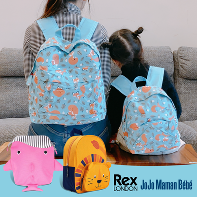 英國 Rex London ✕ JoJo Maman BeBe後背包│大人小孩一起背～