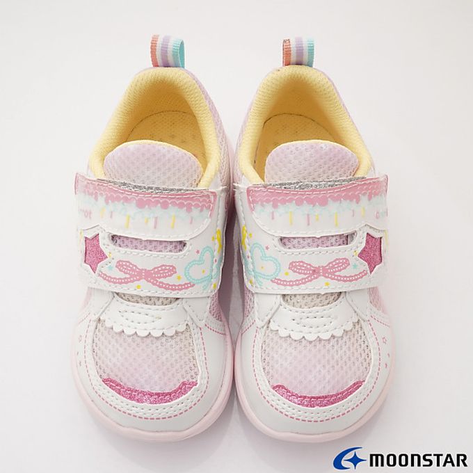 Moonstar日本月星 - 月星速洗樂系列-速乾機能童鞋款-CRC23318白粉(中小童段)-機能運動鞋-白粉