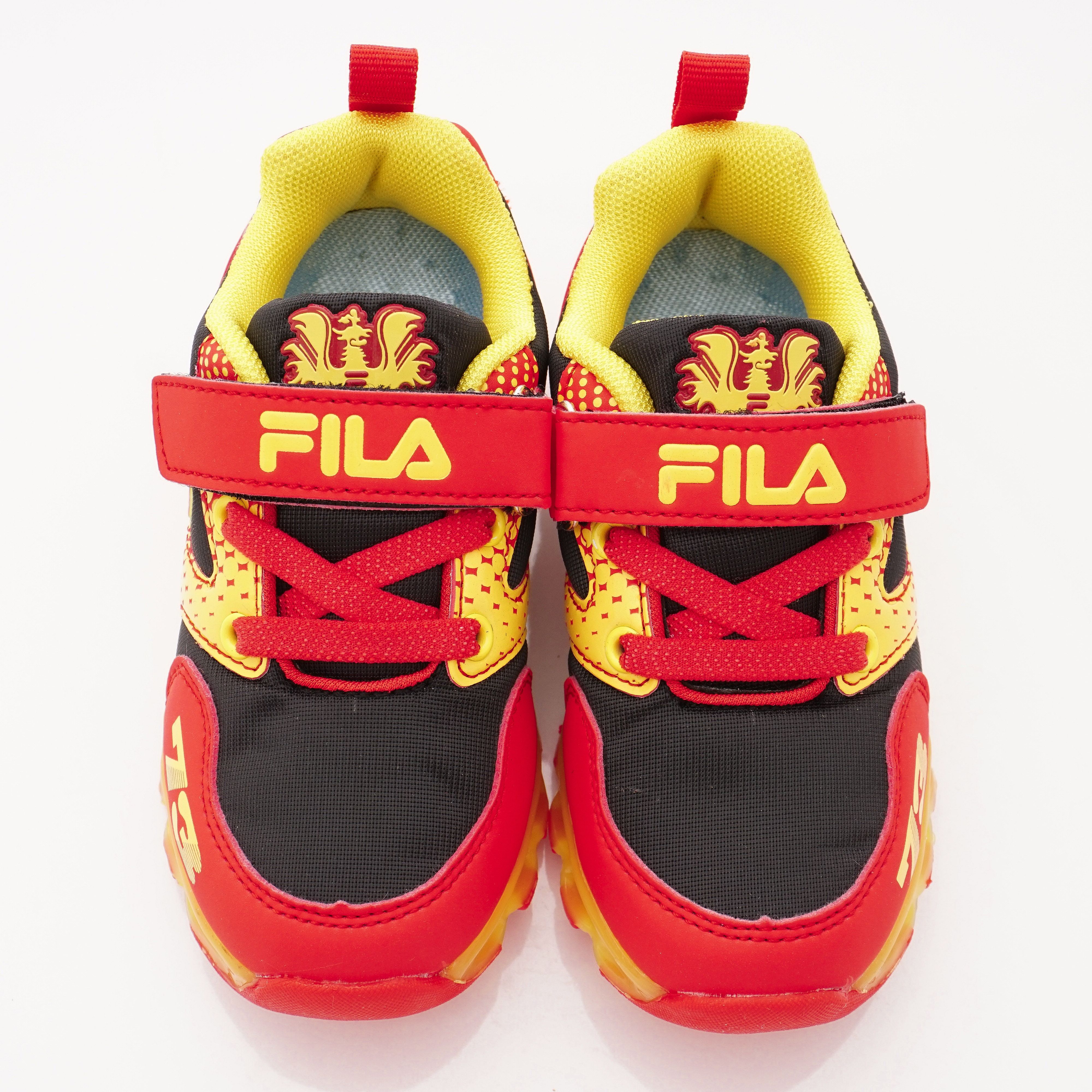 FILA - 電燈運動鞋(中小童段)-黑紅