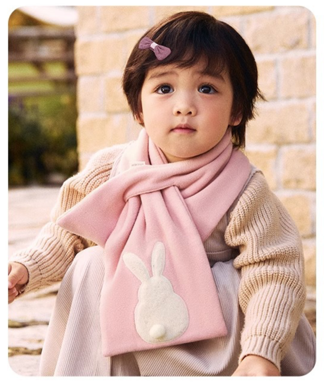 可愛動物造型圍巾  兒童保暖圍巾 