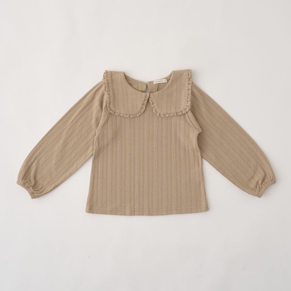 日本 Lycee mine - 甜美水手方領羅紋長袖上衣-薄荷