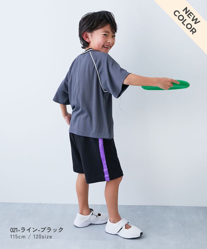 日本 devirock - 夏日印花純棉寬版短褲-植物與鳥-淺米棕