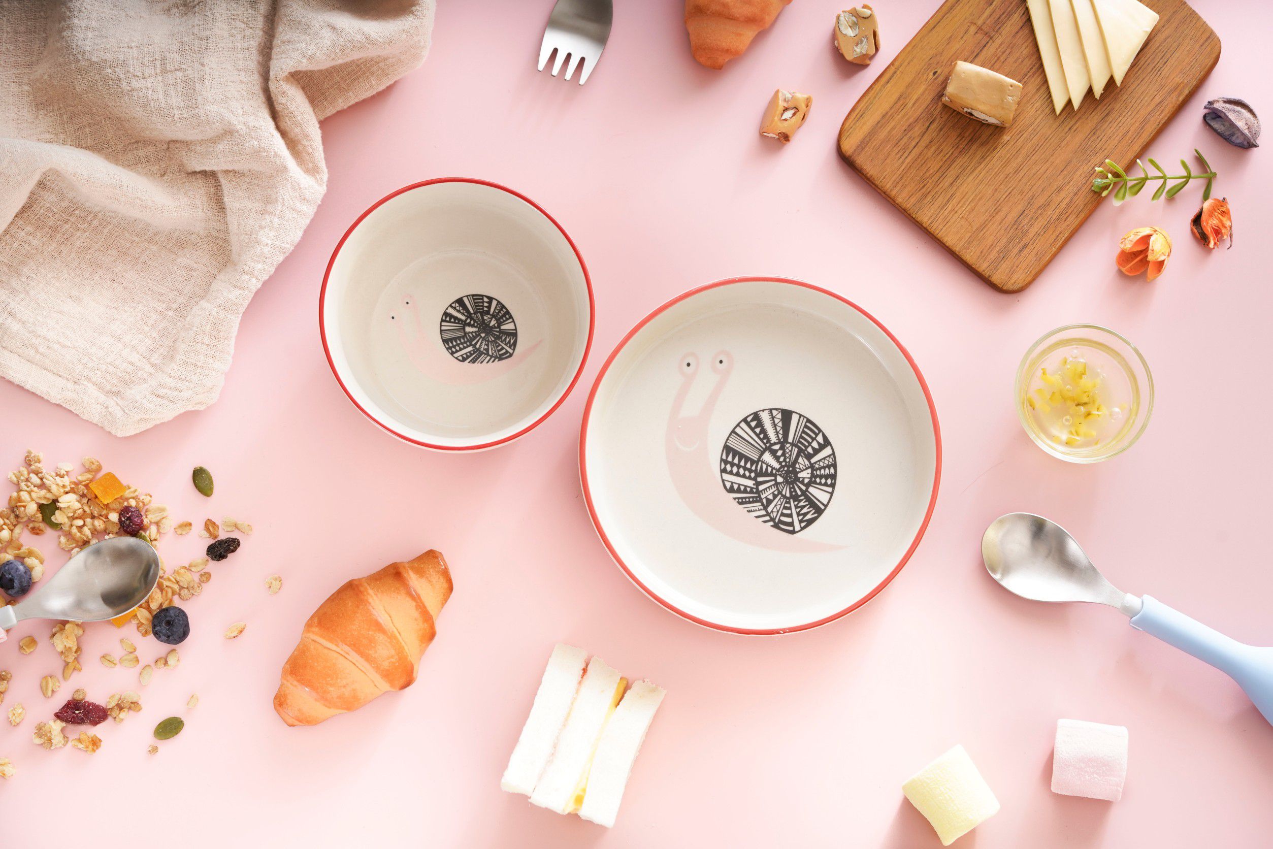 BLOOMINGVILLE - 動物-蝸牛點心碗-2入