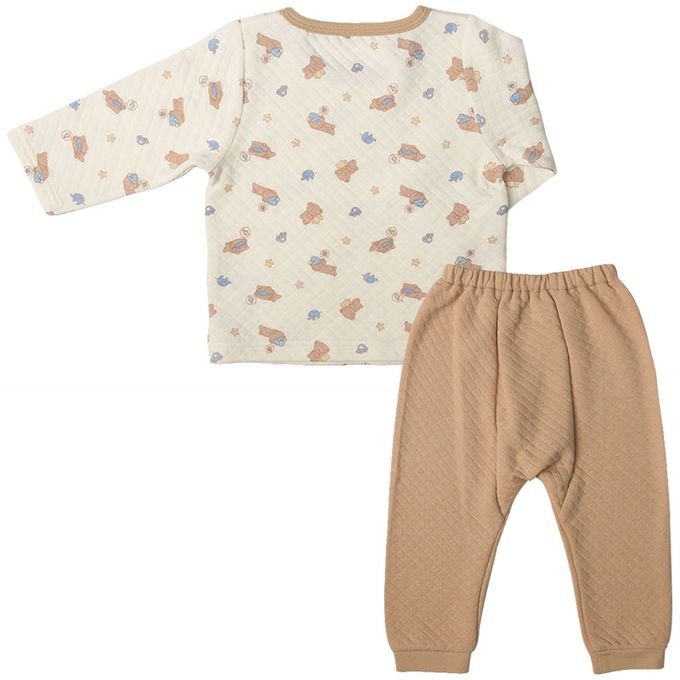 akachan honpo - 長袖家居服-小熊-淺卡其色