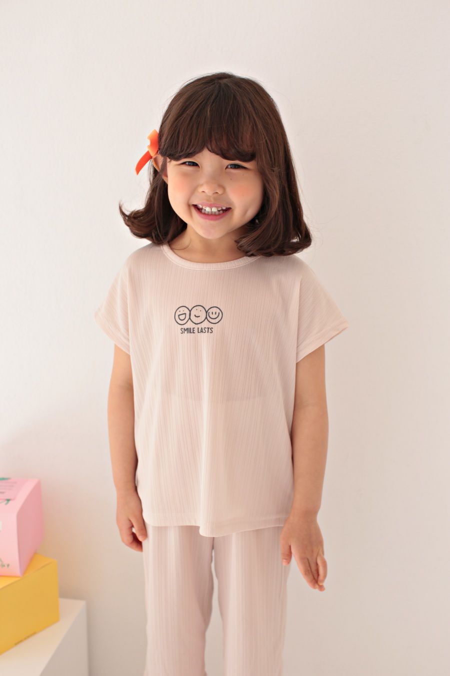 韓國 Dalla - 三個笑臉涼感套裝-杏